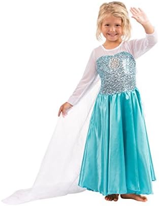 Saranl Girls Snow Queen Costume Snow Princess Dress for 2 to 8 Years