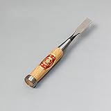 本職用 高級 木彫りのみ 鑿 赤樫柄 平15mm