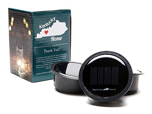 3 Pack - Solar Mason Jar Lid Insert - LED Mason Jar Solar Light for Glass Mason Jars and Garden Decor Solar Lights
