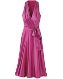 Spiegel Sleeveless Wrap Dress in Silk Charmeuse