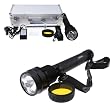 AGPtek 4500LM 380mm Hid Rechargable Flashlight Kit 50W Including 6600mah Li-ion Battery And Car Charger