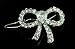 ELEGANT DIAMOND TEAR BOWTIE SWAROVSKI CRYSTAL HAIR CLIP ( 1 1/4x1" ) ELEGANT DIAMOND TEAR BOWTIE SWAROVSKI CRYSTAL HAIR CLIP ( 1 1/4x1" )