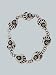 Native American Navajo Bear Claw Link Bracelet with Green Turquoise