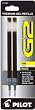 Ballpoint Pen Refill, Gel Ink, 0.7mm Fine Point, Black, 2/Pack PIL77240