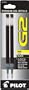 Ballpoint Pen Refill, Gel Ink, 0.7mm Fine Point, Black, 2/Pack PIL77240