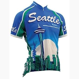 Buy Canari Mens Seattle Souvenir Short Sleeve Cycling Jersey - 12141 by 97