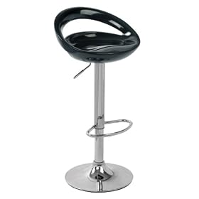 Lumisource Swizzle Bar Stool, Black by LumiSource