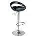 Lumisource Swizzle Bar Stool, Black