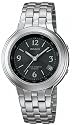 Casio Executive Waveceptor Solar Stainless Steel Black Ladies Watch LWQ120DA-1AV