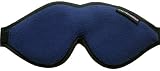 Dream Essentials Luxury Sleep Mask with Free Earplugs and Carry Pouch (Navy - Fleece)