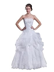  Floor Length Organza/Satin Lace-Up Applique Sequined  Ball Gown  Dress