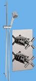 Totti Dual Control Thermostatic Shower Valve with Reflex Shower Kit Including 4 Mode Handset