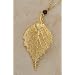 Necklace - Birch Leaf, Gold Plated. Made with Real Leaf!