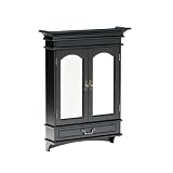 SEI Traditional 2-Door Jewelry Armoire, Black