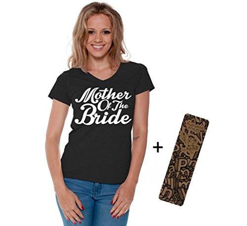 Awkwardstyles Women's Mother Of The Bride V-neck T-shirt W Tee Shirt + Bookmark