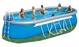 from Bestway BESTWAY 24ft x 12ft x 4ft OVAL SWIMMING POOL + PUMP Model 56125GB