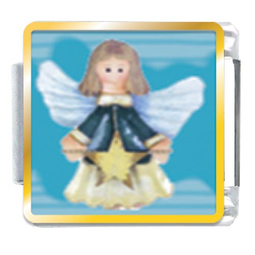 Angel With Star Religious Italian Charms Bracelet Link