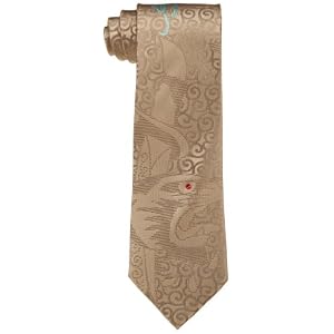 Ed Hardy Men's Leaopard/Dagger Tie