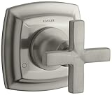 KOHLER K-T16242-3-BN Margaux Transfer Valve Trim with Cross Handle, Valve Not Included, Vibrant Brus