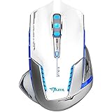 E-3lue EMS601WHAA Mazer II 2500 DPI Blue LED 2.4GHz Optical Wireless Gaming Mouse (White)