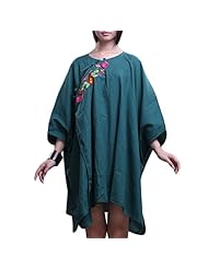 General Print Linen Dolman  Dress