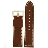 Browm Genuine Leather Watch Band 24mm