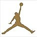 Air Jordan Nike Jumpman Logo Vinyl Sticker Decal-Red-9 Inch