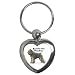 Bouvier des Flandres Key Chain (Heart)