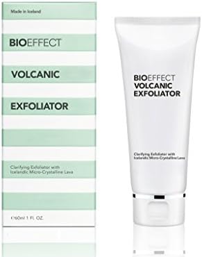 BIOEFFECT Volcanic Exfoliator | Clarifying Facial Exfoliator with Micro-Crystalline Lava | Buffs, Hydrates, Unclogs Pores, 60 ml / 2.03 fl oz.