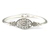Art Deco Crystal Floral Motif Bracelet
