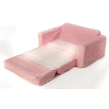 Fun Furnishings Sofa Sleeper, Pink Chenille
