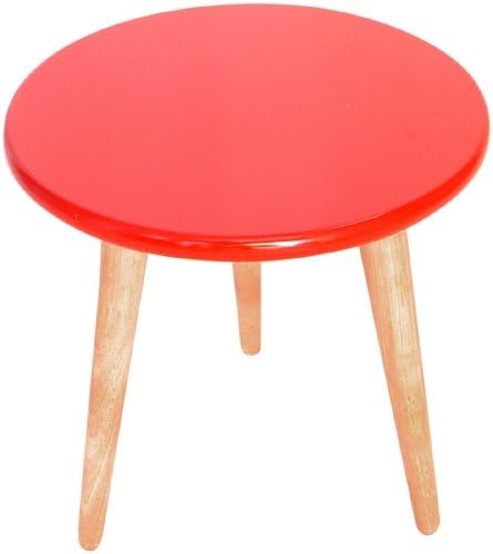 Mili Designs High Laqcuer Stool-Red