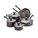 Paula Deen Traditional Porcelain 10-Piece Cookware Set, Purple