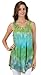 Sakkas Ombre Floral Tie Dye Flared Hem Sleeveless Tunic Blouse