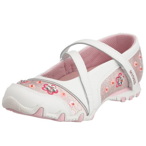 Skechers 999950L WPK Bikers Fauna Smooth, M&auml;dchen Ballerinas, Weiss (WPK), EU 27 Preisvergleich