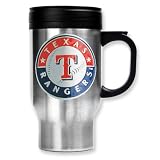 Texas Rangers 16oz Stainless Steel Travel Mug
