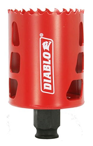 Freud DHS2125 Diablo High Performance Hole Saw Ideal for Drilling Wood, Plastic, Aluminum, Metal and Stainless Steel, 2-1/8