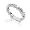 14k White Gold 1/5ctw Round Diamond Band - Size 5