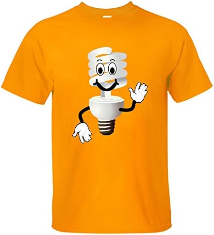 VOTVO Men's Buddy Bulb Short Sleeve T Shirts orange XL