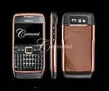 18k Rose Gold Nokia E71 Black Luxury Mobile Phone