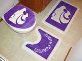 NCAA Kansas State Wildcats 3-Piece Bath Rug Set