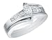 Diamond Marquise Engagement Ring & Wedding Band Set 5/8 Carat (ctw) in 14K White Gold