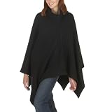 Mossimo Black: Rib Poncho - Ebony