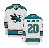 NABOKOV #20 San Jose Sharks RBK NHL Premier Hockey Jersey by Reebok (Custom Sewn with Authentic Tackle Twill)