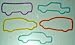 Glow Fun Bandz Shaped Rubber Band Bracelets 12 pack ~ Cars