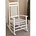 Jack Post KN-22W Knollwood Classic Wood Rocking Chair, Gloss White