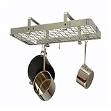 Low Ceiling Rectangle Chrome Pot Rack by Enclume Low Ceiling Rectangle Chrome Pot Rack by Enclume