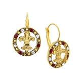 Blessed Flower of the Lily Lever Back Earrings