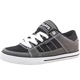 Duffs Mens Slice Skate Shoes Black/Charcoal/White