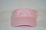 Youth New York Yankees Pink Visor Hat - NY MLB Child Baseball Golf Cap